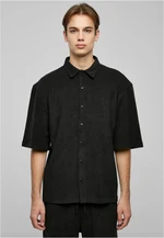 Boxy towel shirt black