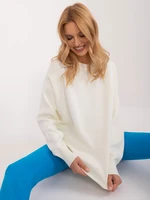 Ecru Classic Cuffed Sweater