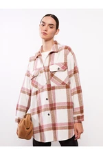 LC Waikiki Plaid Long Sleeve Flannel Women's Lumberjack Shirt Jacket