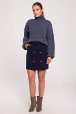 Makover Woman's Skirt K113 Navy Blue