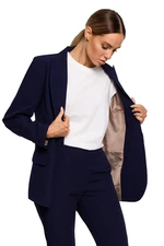 Made Of Emotion Woman's Jacket M602 Navy Blue