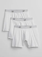 GAP Bílé pánské boxerky basic, 3ks