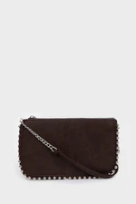 DEFACTO Women's Stud Detailed Suede Crossbody Bag