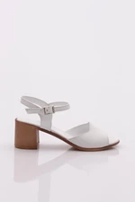 DGN 15-17 Women's Sandals Genuine Leather White