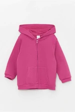 LC Waikiki Hooded Long Sleeve Baby Girl Zipper Sweatshirt