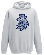 Official Merchandise Children's Hoodie Czech Hockey Lion Grey, 7 - 8 years