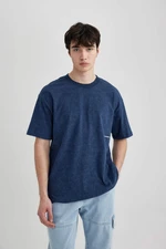 DEFACTO Boxy Fit Crew Neck Printed T-Shirt