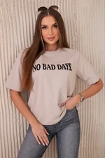 No Bad Days Cotton Blouse Beige