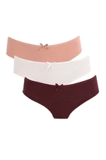 DEFACTO Fall In Love 3 Pack Basic Slip Panties