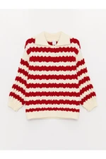 LC Waikiki Baby Girl Polo Neck Long Sleeve Knitwear Sweater