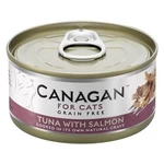 CANAGAN Tuna with salmon konzerva pro kočky 75 g