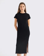 Thinking MU Black Trash Cherry Dress BLACK XS