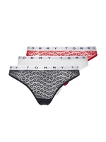 Set of three panties in red, white and black Tommy Hilfiger Underwear
