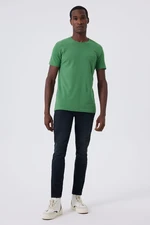 Lee Cooper Men's Twingos 6 Pique O Neck T-Shirt Green