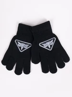 Yoclub Kids's Boys' Five-Finger Gloves RED-0233C-AA5B-001