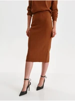 Brown Sweater Midisuck TOP SECRET - Women