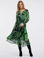 Orsay Green Ladies Floral Dress - Women's