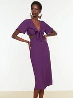 Purple Women's Backless Dress Trendyol