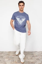 Trendyol Blue Eagle Printed Regular Cut T-Shirt