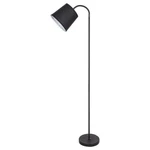 Podlahová moderná lampa E27 1X MAX 25W, čierna