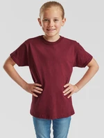 Burgundy Children's T-shirt Original Fruit of the Loom