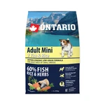 Ontario Adult Mini Fish&Rice granule 2,25 kg