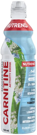 NUTREND Carnitine Magnesium activity drink bez kofeinu, bezinka + máta 750 ml