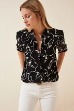 Camicia da donna Happiness Istanbul BH00326/Black