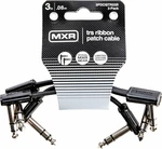 Dunlop MXR DCISTR03R Ribbon TRS Cable 3 Pack 8 cm Angle - Angle Câble de patch