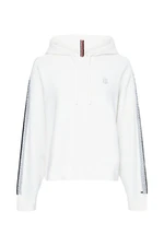 Tommy Hilfiger Sweater - TH FLEX RELAXED HOODIE SWEATER white