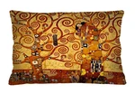 Bertoni Home Unisex's Rectangular Pillow Klimt Elegance Print Golden Tree