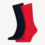 Tommy Hilfiger Man's 3Pack Socks 371111 Red/Navy Blue