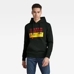 G-STAR Sweatshirt - Heavy sherland sweat rub ub black