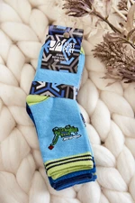 Children's cotton socks with patterns 5-pack multicolor