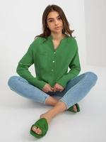 Green loose shirt blouse from OCH BELLA