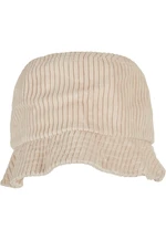 Large corduroy hat, off-white