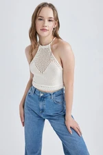 DEFACTO Cool Barbell Neck Crochet Undershirt