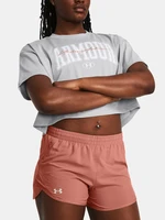 Under Armour UA HW Scripted WM Crop SS Triko Šedá