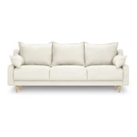 Kremowa rozkładana sofa ze schowkiem Mazzini Sofas Freesia