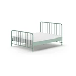 Zielone metalowe łóżko ze stelażem 160x200 cm BRONXX – Vipack