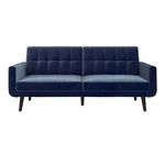 Niebieska sofa rozkładana 201 cm Nola – Støraa