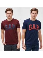 Colorful men's T-shirt GAP Logo basic arch, 2pcs