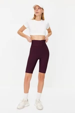 Trendyol Plum Gathering Knitted Sports Biker/Cycler/Short Tights