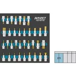 Sada nástrčných klíčů a bitů Hazet inbus, čtyřzub (XZN), vnitřní klínový profil , TORX, 1/2", chrom-vanadová ocel, Speciální ocel , 35dílná 163-407/35