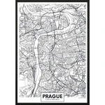 Plagát DecoKing Map Prague, 70 x 50 cm