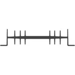 Chladič Fischer Elektronik SK 01 75 SK-CB, 75 x 111 x 26 mm, 2,3 K/W, hliník, černá