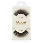 Bloom Natural nalepovací řasy z přírodních vlasů No. 100 (Black) 1 cm