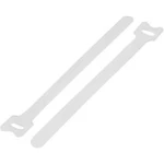 Kabelový manažer na suchý zip TRU COMPONENTS TC-MGT-240WE203, (d x š) 240 mm x 16 mm, bílá, 1 ks