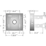 Křemíkový můstkový usměrňovač Diotec KBPC3510FP, U(RRM) 1000 V, 35 A, Plast