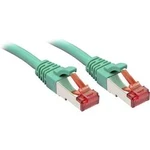 Síťový kabel RJ45 LINDY 47747, CAT 6, S/FTP, 1.00 m, zelená